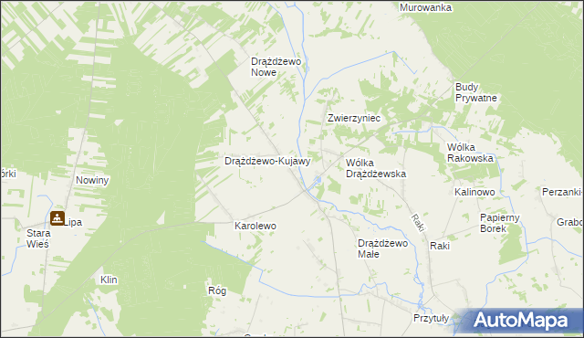 mapa Drążdżewo, Drążdżewo na mapie Targeo