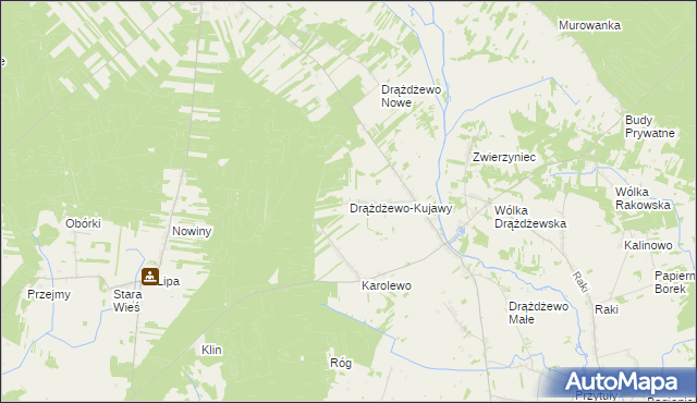 mapa Drążdżewo-Kujawy, Drążdżewo-Kujawy na mapie Targeo