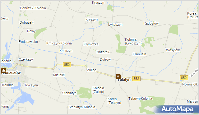 mapa Dutrów, Dutrów na mapie Targeo