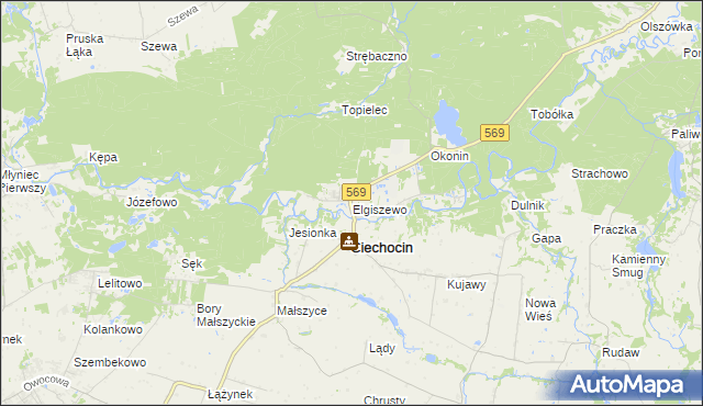 mapa Elgiszewo, Elgiszewo na mapie Targeo