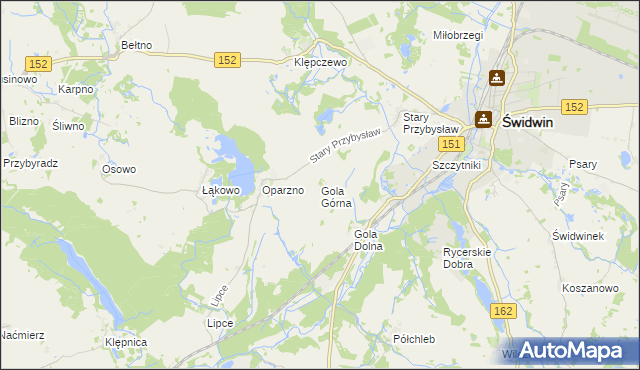 mapa Gola Górna, Gola Górna na mapie Targeo