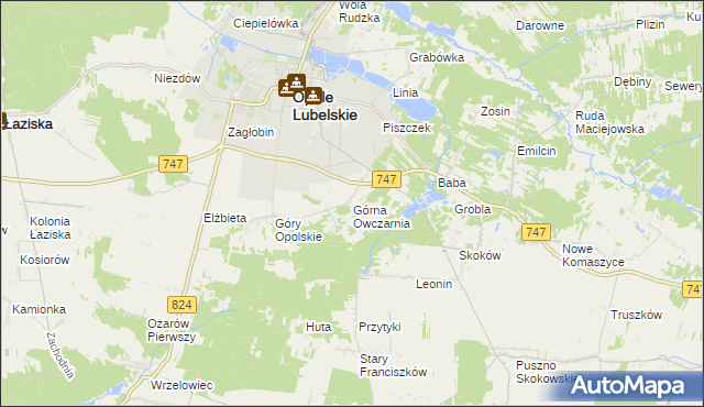 mapa Górna Owczarnia, Górna Owczarnia na mapie Targeo