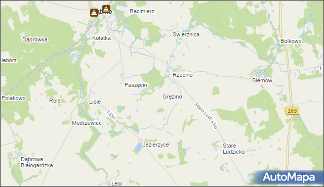 mapa Gręzino, Gręzino na mapie Targeo