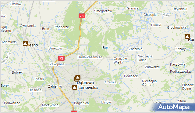 mapa Gruszów Mały, Gruszów Mały na mapie Targeo