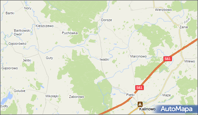 mapa Iwaśki, Iwaśki na mapie Targeo