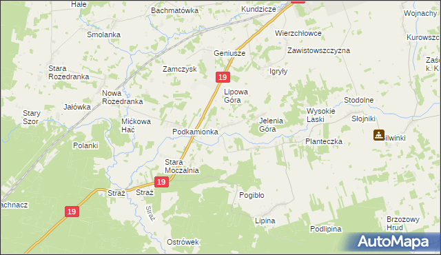 mapa Janowszczyzna, Janowszczyzna na mapie Targeo