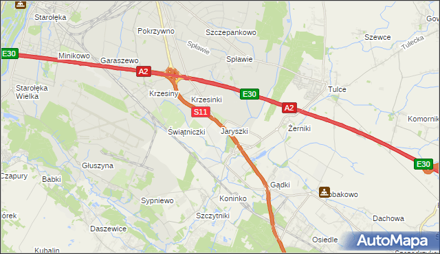 mapa Jaryszki, Jaryszki na mapie Targeo