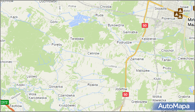 mapa Jędrzejnik, Jędrzejnik na mapie Targeo