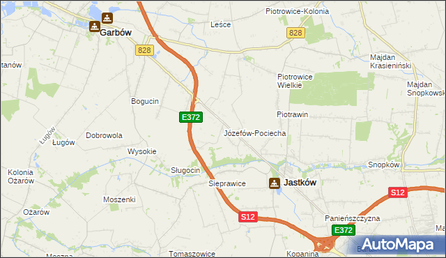 mapa Józefów-Pociecha, Józefów-Pociecha na mapie Targeo