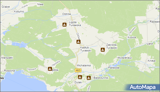 mapa Kadłub Turawski, Kadłub Turawski na mapie Targeo