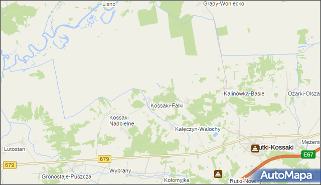 mapa Kalinówka-Wielobory, Kalinówka-Wielobory na mapie Targeo