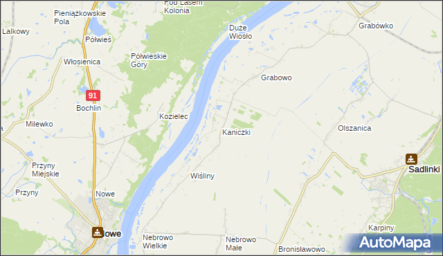 mapa Kaniczki, Kaniczki na mapie Targeo