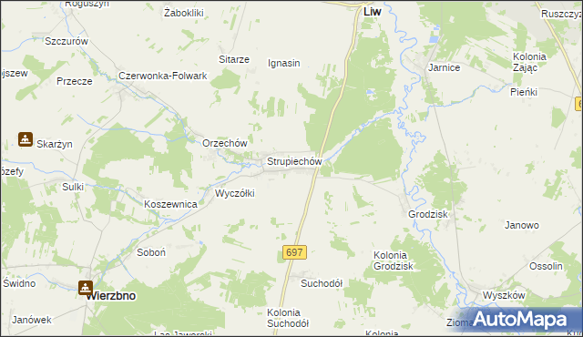mapa Karczewiec, Karczewiec na mapie Targeo