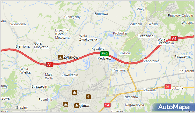 mapa Kędzierz, Kędzierz na mapie Targeo