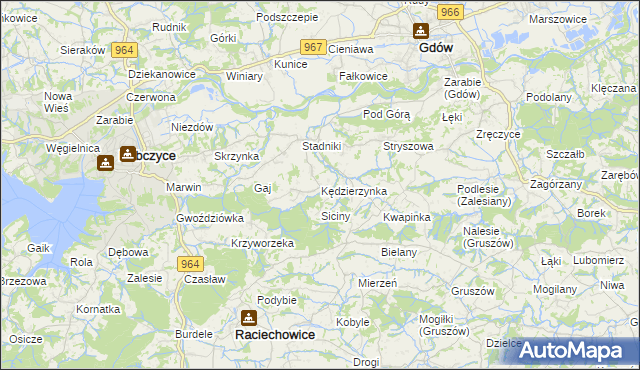 mapa Kędzierzynka, Kędzierzynka na mapie Targeo