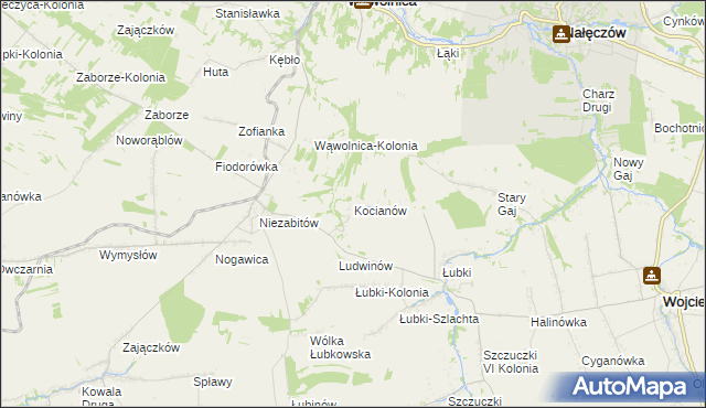 mapa Kocianów, Kocianów na mapie Targeo