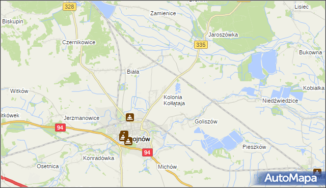 mapa Kolonia Kołłątaja, Kolonia Kołłątaja na mapie Targeo