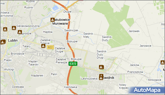 mapa Kolonia Świdnik Mały, Kolonia Świdnik Mały na mapie Targeo