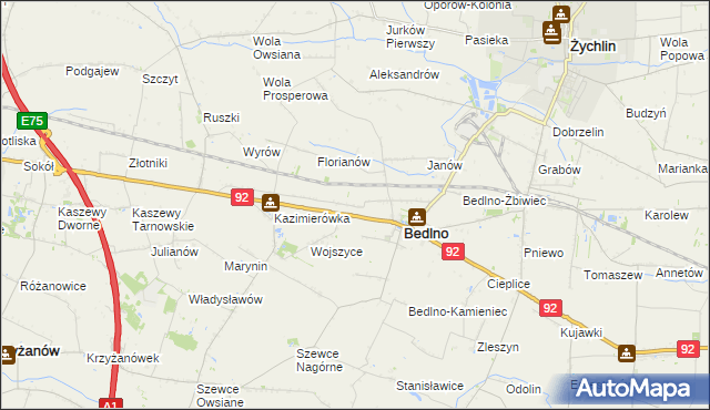 mapa Kręcieszki, Kręcieszki na mapie Targeo