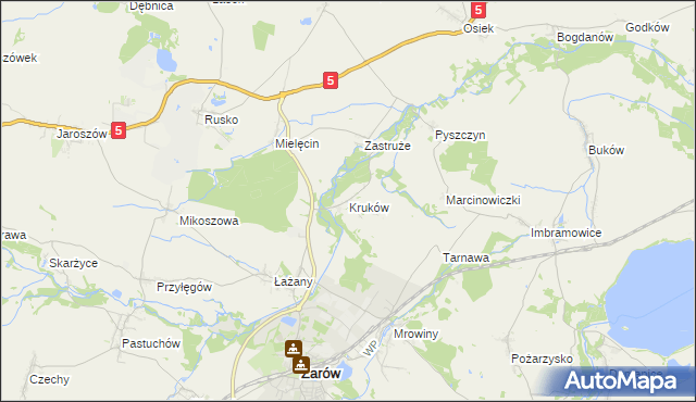 mapa Kruków, Kruków na mapie Targeo