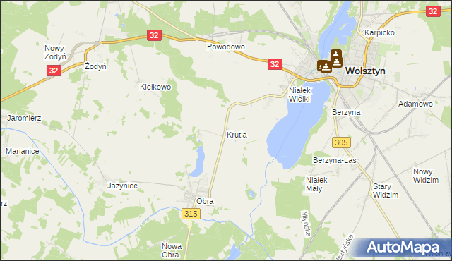 mapa Krutla, Krutla na mapie Targeo