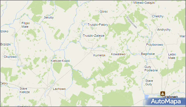 mapa Kumelsk, Kumelsk na mapie Targeo