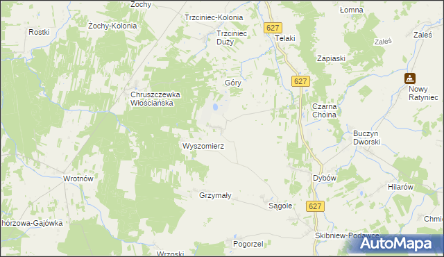 mapa Kutyski, Kutyski na mapie Targeo