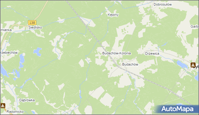 mapa Łasiczyn, Łasiczyn na mapie Targeo