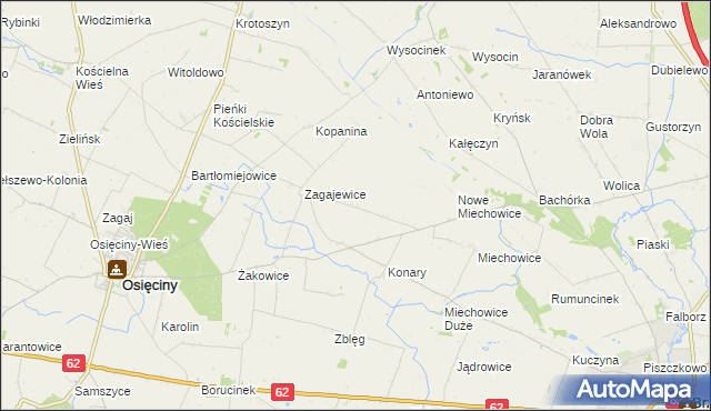 mapa Lekarzewice, Lekarzewice na mapie Targeo