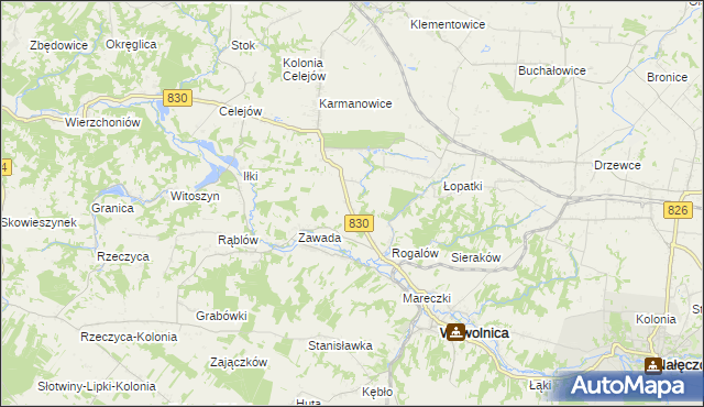 mapa Łopatki-Kolonia, Łopatki-Kolonia na mapie Targeo