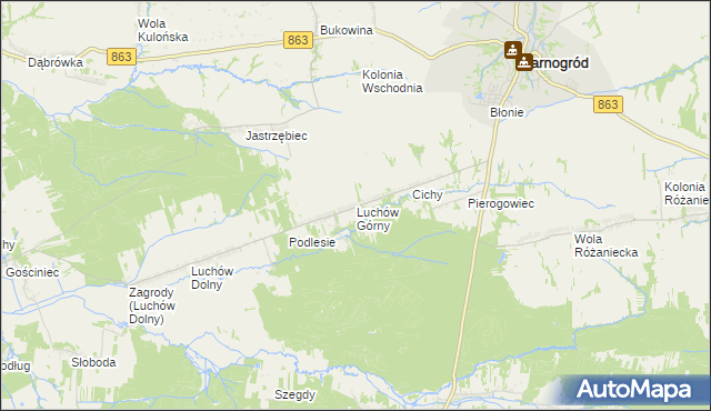 mapa Luchów Górny, Luchów Górny na mapie Targeo