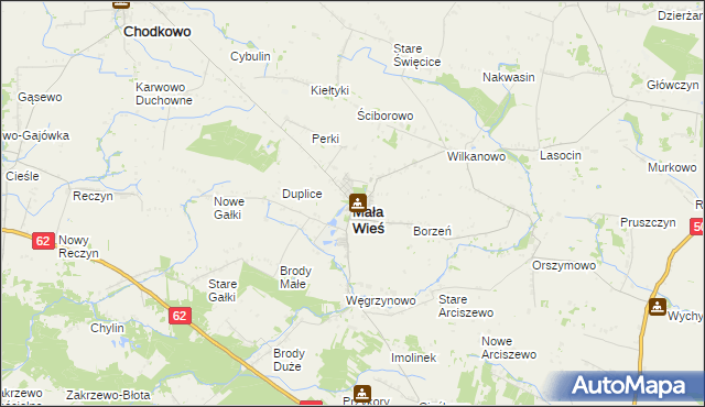 mapa Mała Wieś powiat płocki, Mała Wieś powiat płocki na mapie Targeo