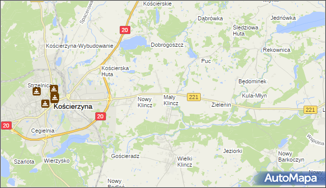 mapa Mały Klincz, Mały Klincz na mapie Targeo