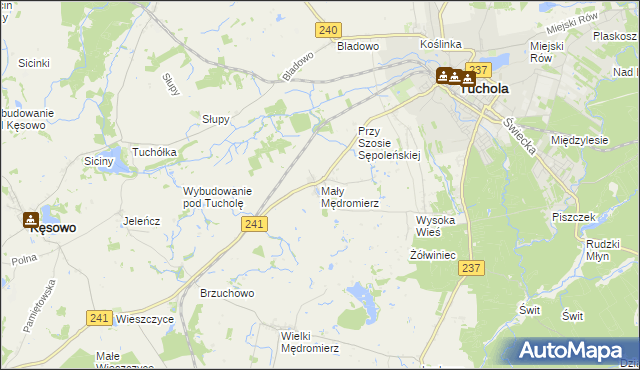 mapa Mały Mędromierz, Mały Mędromierz na mapie Targeo