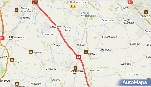 mapa Mędłów, Mędłów na mapie Targeo