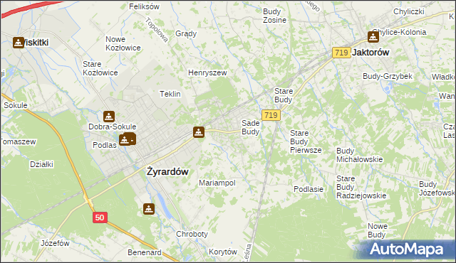 mapa Międzyborów, Międzyborów na mapie Targeo