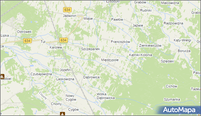 mapa Międzypole, Międzypole na mapie Targeo