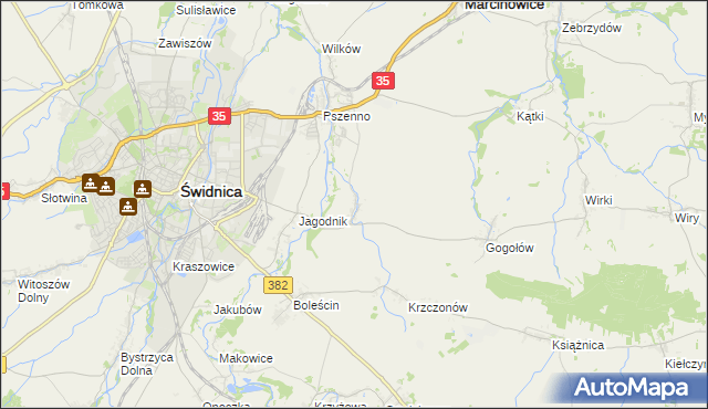 mapa Miłochów, Miłochów na mapie Targeo