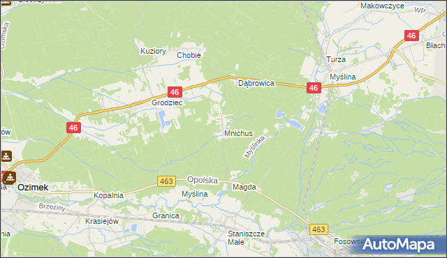 mapa Mnichus, Mnichus na mapie Targeo