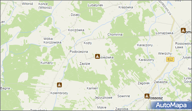 mapa Musiejówka, Musiejówka na mapie Targeo