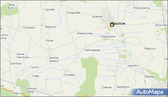 mapa Niemojewiec, Niemojewiec na mapie Targeo