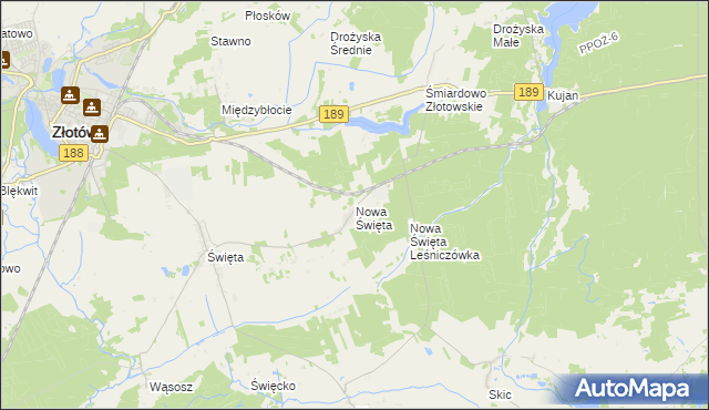 mapa Nowa Święta, Nowa Święta na mapie Targeo