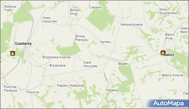 mapa Nowe Moczydła, Nowe Moczydła na mapie Targeo