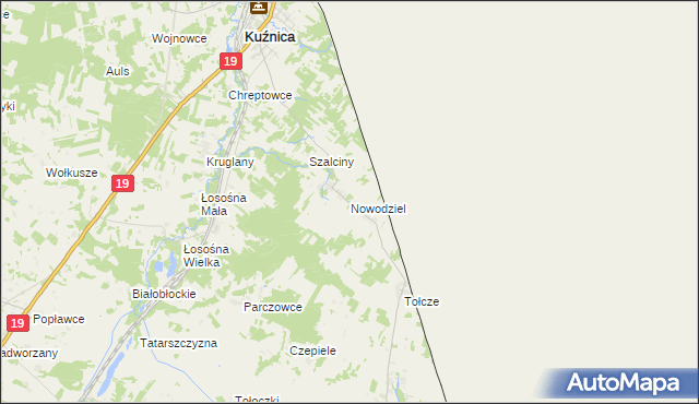 mapa Nowodziel, Nowodziel na mapie Targeo