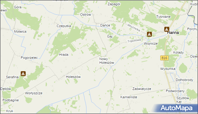 mapa Nowy Holeszów, Nowy Holeszów na mapie Targeo