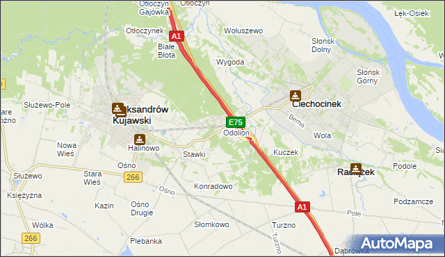 mapa Odolion, Odolion na mapie Targeo