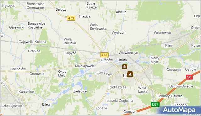 mapa Orchów, Orchów na mapie Targeo