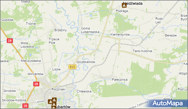 mapa Pałecznica-Kolonia, Pałecznica-Kolonia na mapie Targeo