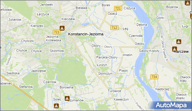 mapa Parcela-Obory, Parcela-Obory na mapie Targeo