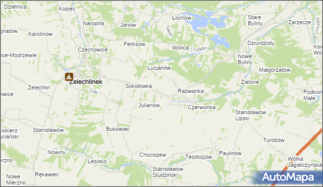 mapa Petrynów, Petrynów na mapie Targeo